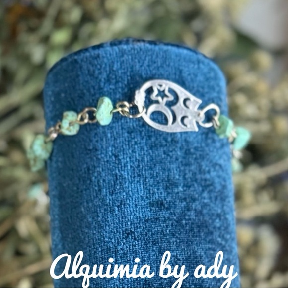 Alquimia Blue silver owl charm bracelet - Picture 1 of 3